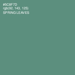 #5C8F7D - Spring Leaves Color Image